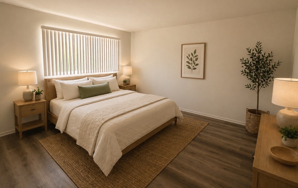2 bedrooms, 1 bath