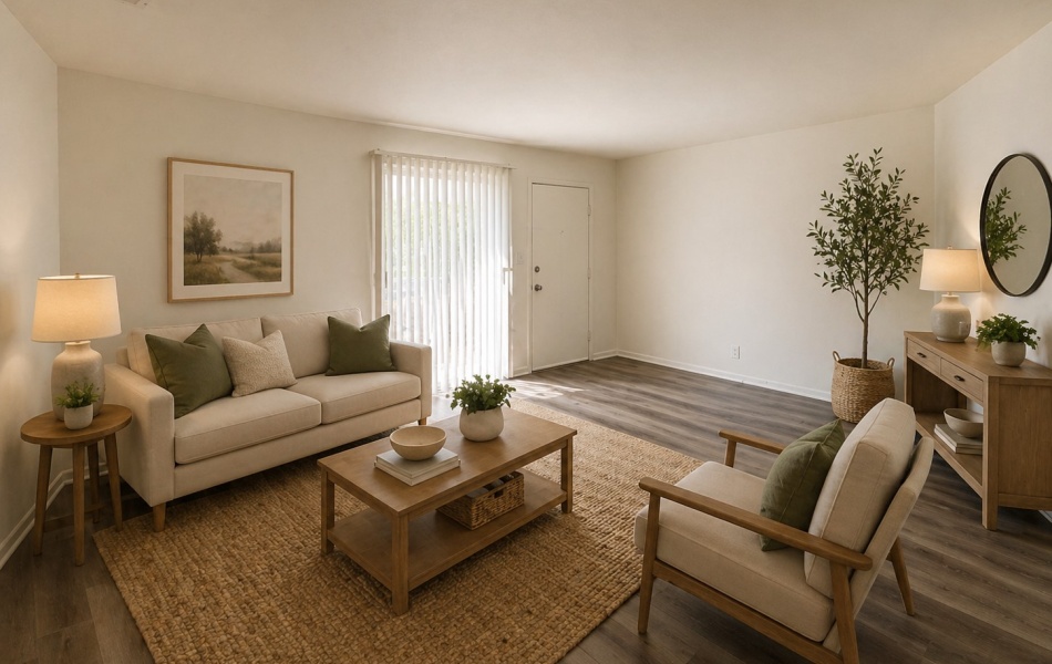 2 bedrooms, 1 bath